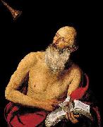 Hendrick van Somer St Jerome oil